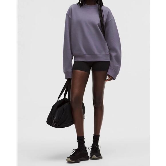 Lululemon Steady State Grape Mist Purple Oversized Crew Sweatshirt Size Small 🤍 - Picture 2 of 12